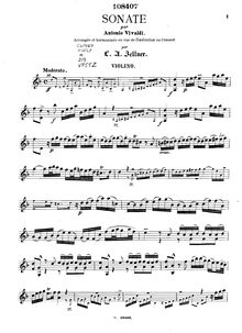 Partition de violon, hautbois Concerto, D minor, Marcello, Alessandro