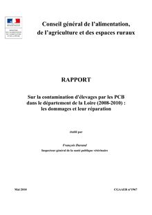 Contamination d élevage par les PCB dans le département de la Loire (2008-2010) : les dommages et leur réparation