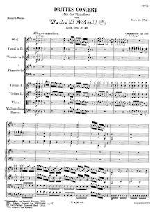 Partition , Allegro maestoso (after Leontzi Honauer), Piano Concerto No.3
