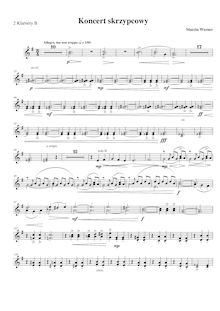 Partition clarinette 1/2 (en B♭), violon Concerto No.1, D minor
