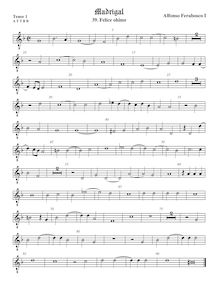 Partition ténor viole de gambe 2, octave aigu clef, madrigaux, Ferrabosco Sr., Alfonso