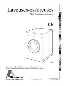 Notice Laveuse Extractor Speed Queen  SC40AN2