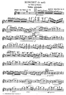 Partition de violon, violon Concerto, Op.27, Helsted, Gustav
