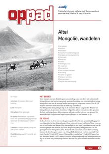 Altai Mongolië, wandelen