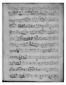 Partition violons I, Athalie, Beck, Franz Ignaz