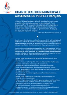 Charte d’action municipale au service du peuple français du Front National