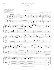 Partition 7, Verset (D major), L’Office Catholique, Op.148, Lefébure-Wély, Louis James Alfred par Louis James Alfred Lefébure-Wély