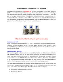 All you need to know about VAT agent UK