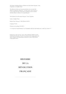 Histoire de la Révolution française, Tome 5 par Adolphe Thiers