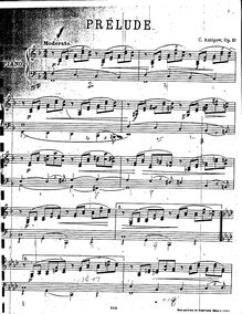 Partition complète, Prelude, F major, Antipov, Konstantin