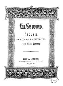 Partition complète (D minor), Le vallon, Méditation poétique par Charles Gounod
