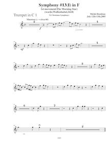Partition trompette 1 (C), Symphony No.13  Chistmas Symphony , F major par Michel Rondeau
