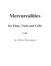Partition de violoncelle, Mercurealities, Harrington, Jeffrey Michael