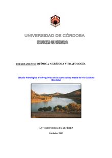 Estudio hidrológico e hidroquímico de la cuenca alta y media del río Guadiato