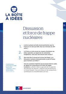 [NOTE] Dissuasion nucléaire