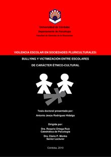 Violencia escolar en sociedades pluriculturales: bullying y victimización entre escolares de carácter étnico-cultural