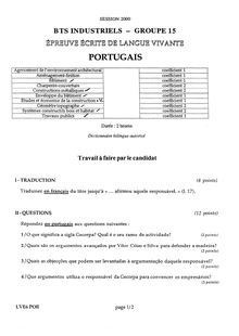 Portugais 2000 BTS Aménagement - finition