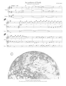 Partition complète, orgue , partie, An Anthem of Earth