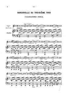 Partition de piano, Piano Trio No.3, Op.23, G major, Fesca, Alexander