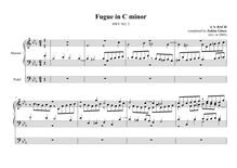 Partition complète, Fantasia et Fugue en C minor, C minor, Bach, Johann Sebastian