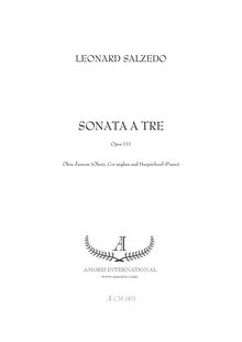 Partition complète et parties, Sonata a tre, Salzedo, Leonard