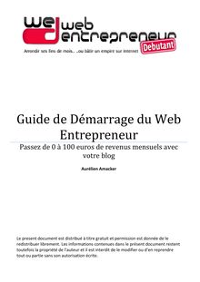 Guide de Démarrage du Web Entrepreneur