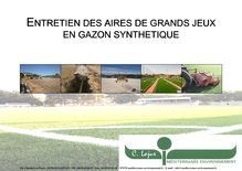 Livre blanc Entretien des terrains en Gazon Synthétique