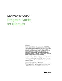 Program guide for startups