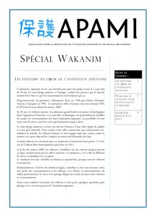 Dossier Wakanim et interview