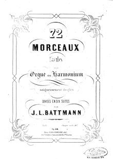 Partition Nos. 49 to 60, 72 pièces pour orgue ou Harmonium, 72 Morceaux pour Orgue ou Harmonium