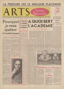 ARTS N° 750 du 25 novembre 1959