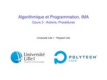 Algorithmique et Programmation, IMA
