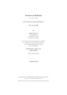 Partition complète, Vox dilecti mei pulsantis, Bellazzo, Francesco