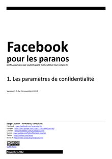 Facebook pour les Paranos > Guide de paramétrage