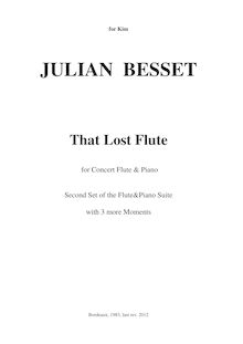 Partition complète, SoloSweet 2, Suite n°2 for Flute and Piano, Besset, Julian Raoul