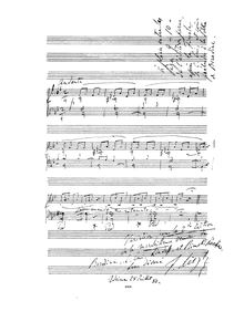 Partition Manuscript Score (S.207a), Prélude á la Polka d Alexandre Porfiryevitch Borodine