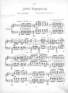 Partition , Erste Begegnung (pour First Meeting), 10 poèmes, Op.22