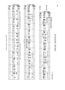 Partition complète, Evening Hymn, A♭ major, Bridge, Joseph Cox
