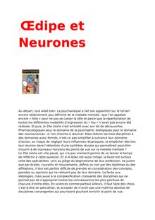 Œdipe et Neurones / La neuropsychanalyse