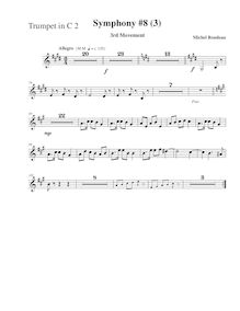 Partition trompette 2 (C), Symphony No.8, E major, Rondeau, Michel par Michel Rondeau