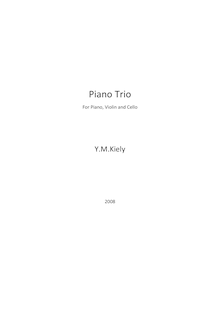 Partition Complete partition de piano, Piano Trio, Kiely, Yagan M