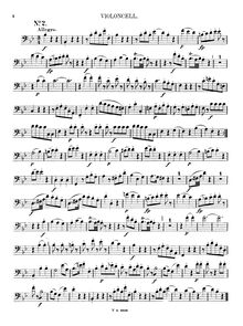 Partition violoncelle (ou basson) , partie, Divertimento, Divertimento No.9
