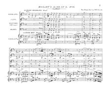 Partition complète, Missa brevis, Mass No.8, D major, Mozart, Wolfgang Amadeus par Wolfgang Amadeus Mozart