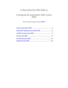 Baccalaureat 2002 mathematiques s.m.s (sciences medico sociales) recueil d annales