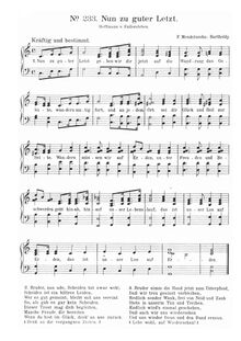 Partition complète, 4 chansons pour 4 masculin voix, Op.76, Mendelssohn, Felix par Felix Mendelssohn