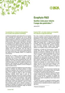 Ecophyto R&D