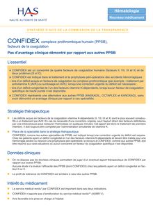 CONFIDEX - Synthèse d avis CONFIDEX - CT-6478