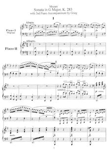 Partition complète, Piano Sonata No.5, G major, Mozart, Wolfgang Amadeus par Wolfgang Amadeus Mozart
