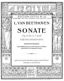 Partition complète - Instructive Edition, Piano Sonata No.1