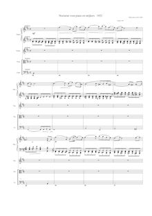 Partition complète, Nocturne piano en strijkers, Ostijn, Willy